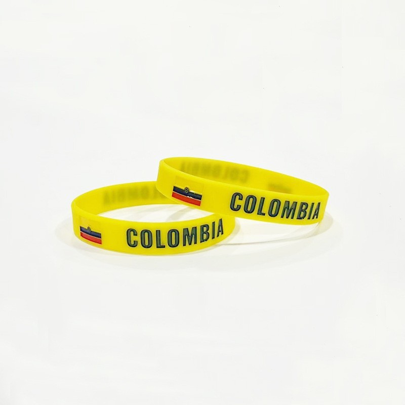 2026 National Flag Silicone Wristband Soccer Fan Bracelet for Global Football Tournaments