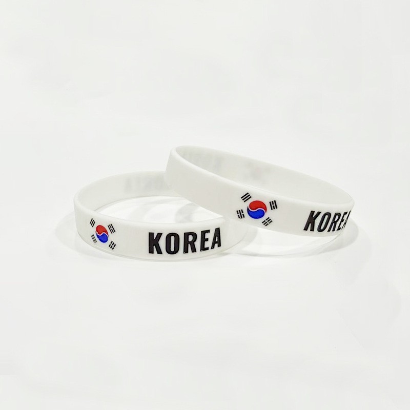 2026 National Flag Silicone Wristband Soccer Fan Bracelet for Global Football Tournaments