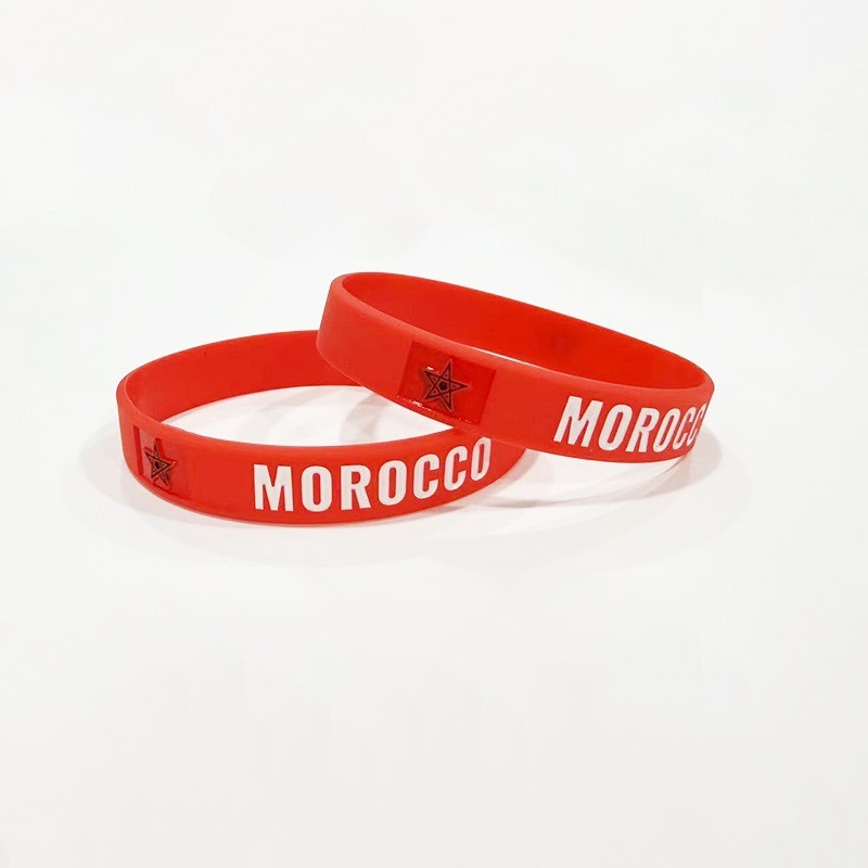 2026 National Flag Silicone Wristband Soccer Fan Bracelet for Global Football Tournaments