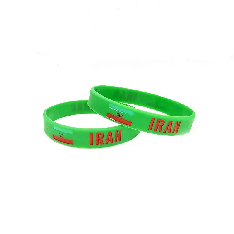2026 National Flag Silicone Wristband Soccer Fan Bracelet for Global Football Tournaments
