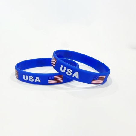 2026 National Flag Silicone Wristband Soccer Fan Bracelet for Global Football Tournaments