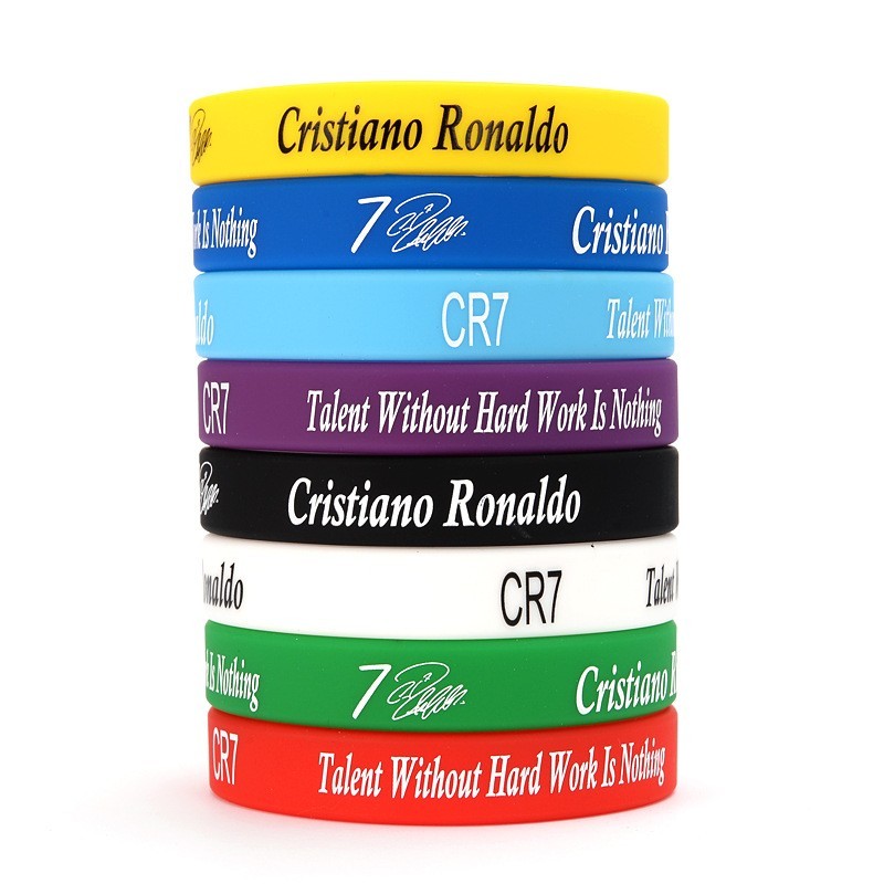 Soccer Sports Silicone Wristband with Signature Design Ideal for Football Tournaments & Fans