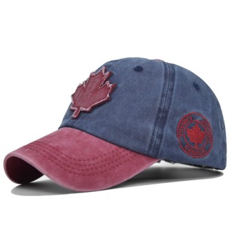 Retro Canada Maple Leaf Embroidered Adjustable Baseball Cap Football Tournament Supporter Hat 2