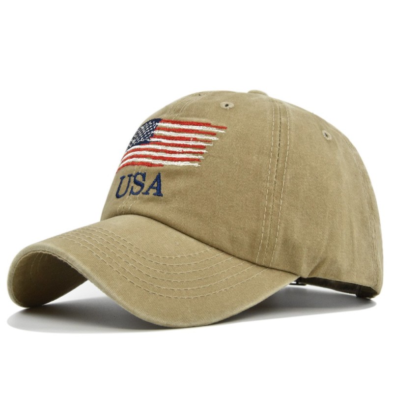 Vintage American Baseball Cap USA Embroidered Classic Hat for Soccer Tournament Fans