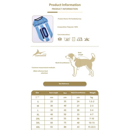 Soccer Team Inspired Pet Vest, Breathable Summer Dog Shirt for Small Breeds