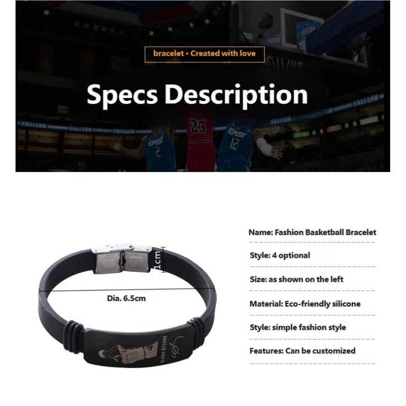 Soccer Star Player Bracelet | Stainless Steel Adjustable Bracelet for Men