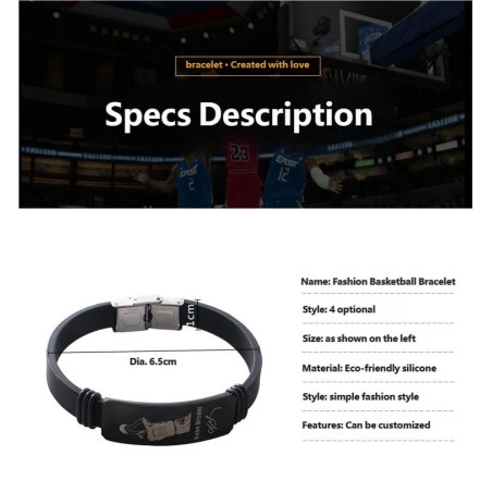 Soccer Star Player Bracelet | Stainless Steel Adjustable Bracelet for Men