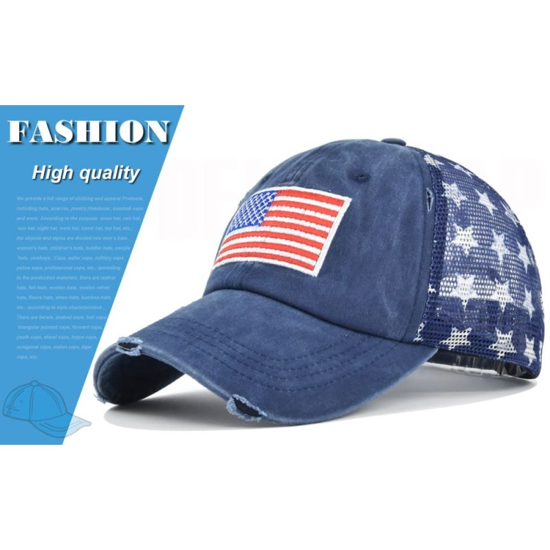 Soccer Team Style 3D American Flag Embroidered Baseball Cap for Sports Fans