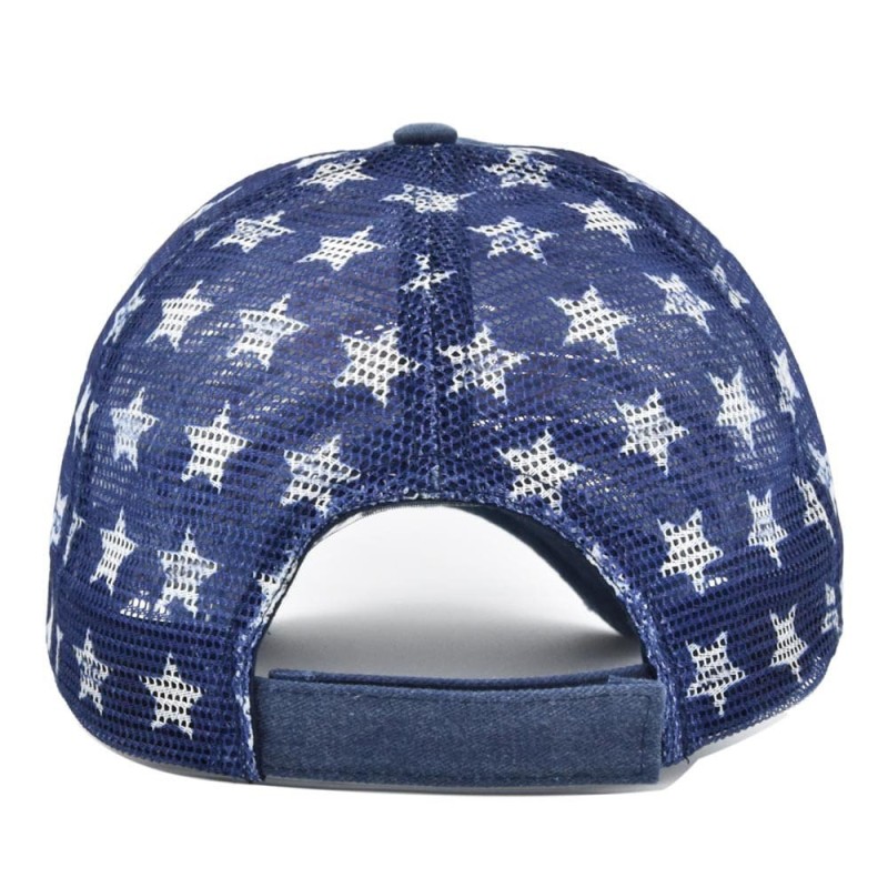 Soccer Team Style 3D American Flag Embroidered Baseball Cap for Sports Fans