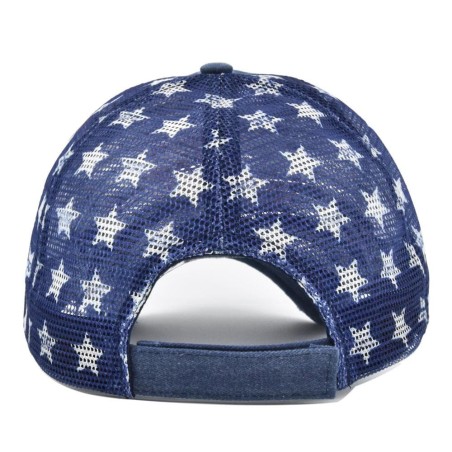 Soccer Team Style 3D American Flag Embroidered Baseball Cap for Sports Fans