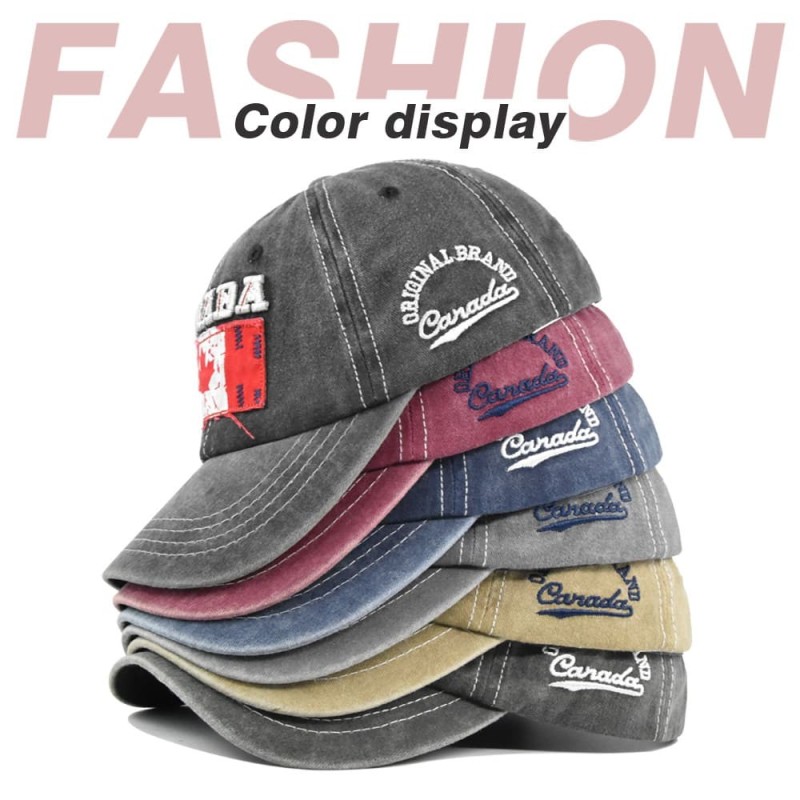 Canada Embroidered Vintage Baseball Cap | 2026 Soccer Fan Hat
