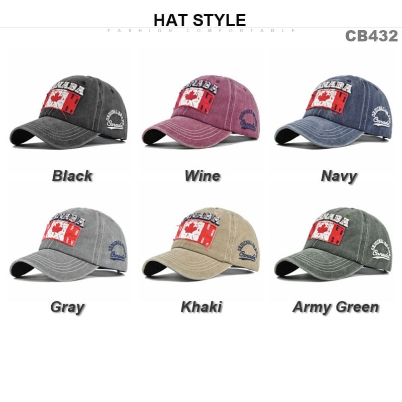 Canada Embroidered Vintage Baseball Cap | 2026 Soccer Fan Hat