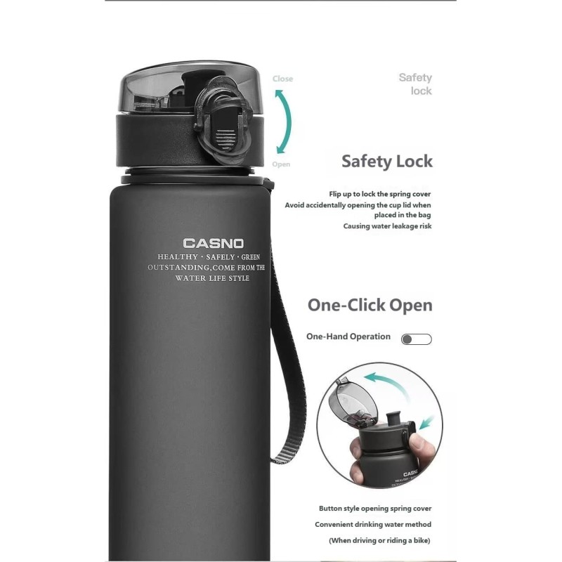 Frosted Water Bottle with Lid Space Cup Sports Water Cup for Soccer Fans & Tournaments