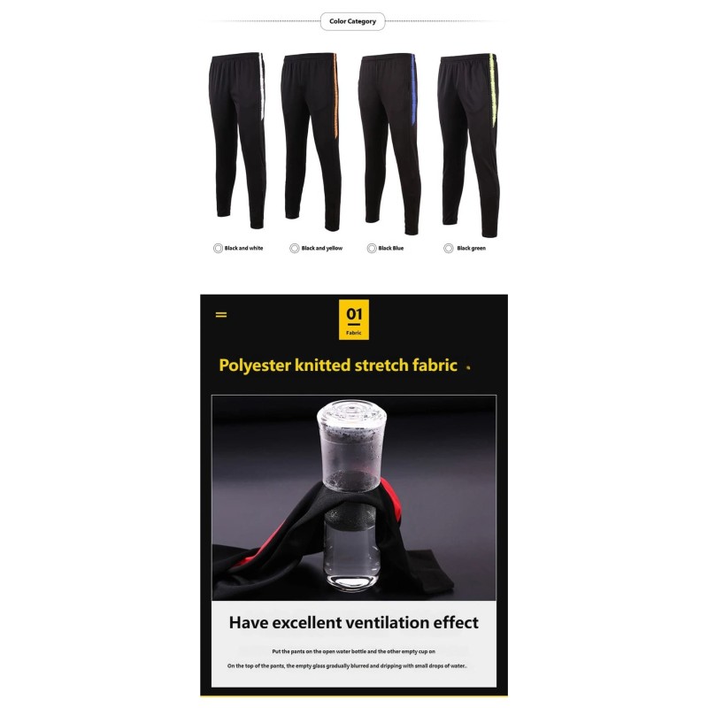 Spring Autumn Lightweight Soccer Training Pants for Men | Sports Fan Trousers