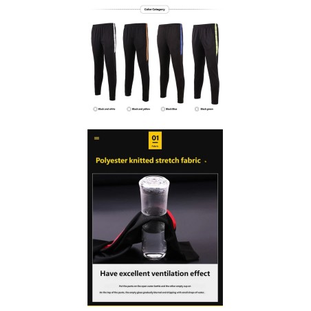 Spring Autumn Lightweight Soccer Training Pants for Men | Sports Fan Trousers