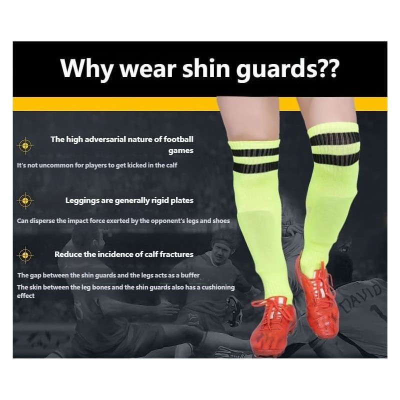 Lightweight Breathable Soccer Shin Guards Professional Protective Gear for Adults & Kids Ideal for Football Matches & Training