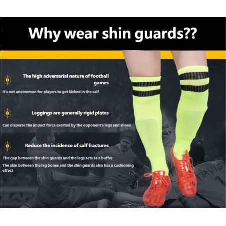 Lightweight Breathable Soccer Shin Guards Professional Protective Gear for Adults & Kids Ideal for Football Matches & Training