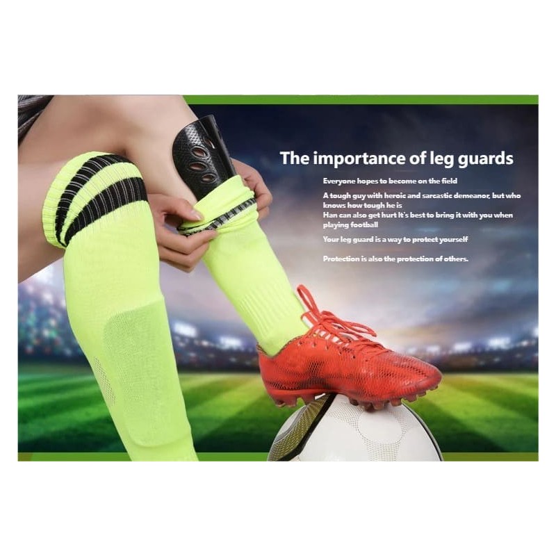 Lightweight Breathable Soccer Shin Guards Professional Protective Gear for Adults & Kids Ideal for Football Matches & Training