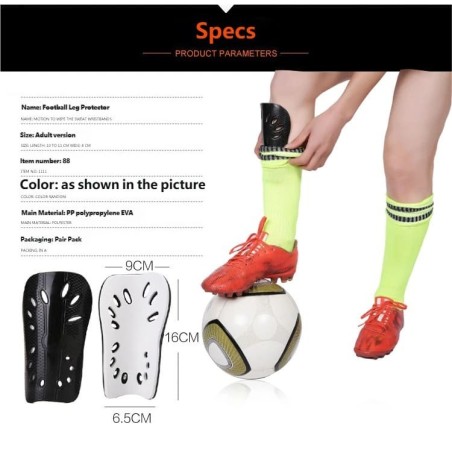 Lightweight Breathable Soccer Shin Guards Professional Protective Gear for Adults & Kids Ideal for Football Matches & Training