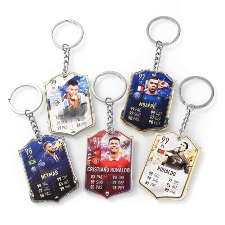 Soccer Game Score Card Acrylic Keychain Pendant Decorative Charm Ideal for Football Tournaments & Fans
