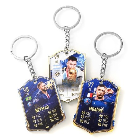 Soccer Game Score Card Acrylic Keychain Pendant Decorative Charm Ideal for Football Tournaments & Fans