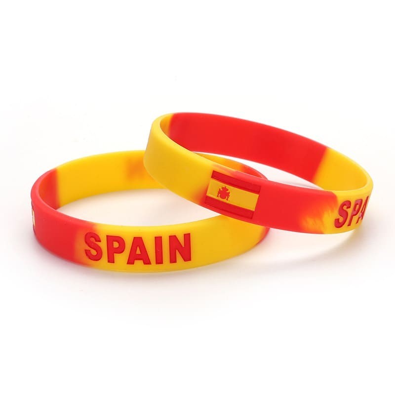 2026 National Flag Silicone Wristband Soccer Fan Bracelet for Global Football Tournaments
