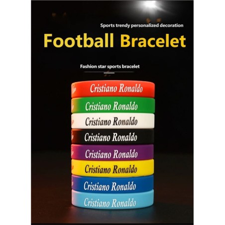 Soccer Sports Silicone Wristband with Signature Design Ideal for Football Tournaments & Fans
