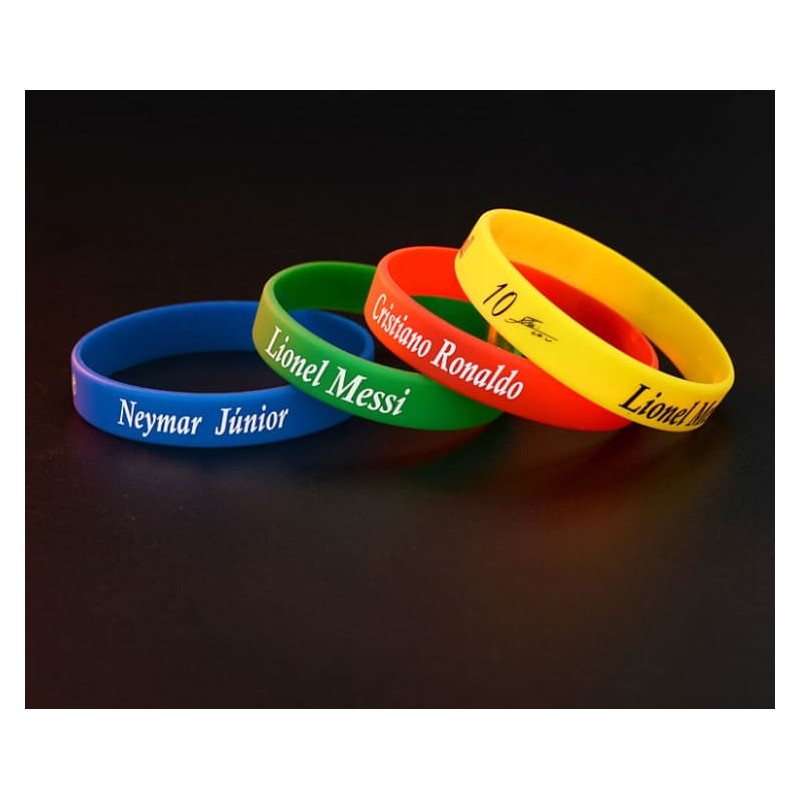 Soccer Sports Silicone Wristband with Signature Design Ideal for Football Tournaments & Fans