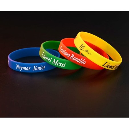 Soccer Sports Silicone Wristband with Signature Design Ideal for Football Tournaments & Fans