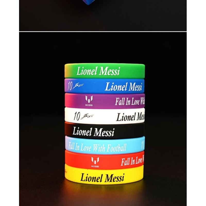 Soccer Sports Silicone Wristband with Signature Design Ideal for Football Tournaments & Fans
