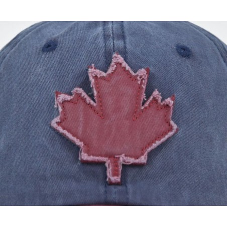 Retro Canada Maple Leaf Embroidered Adjustable Baseball Cap Football Tournament Supporter Hat