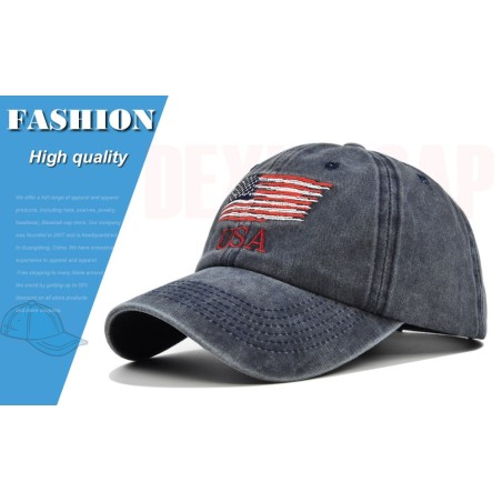 Vintage American Baseball Cap USA Embroidered Classic Hat for Soccer Tournament Fans