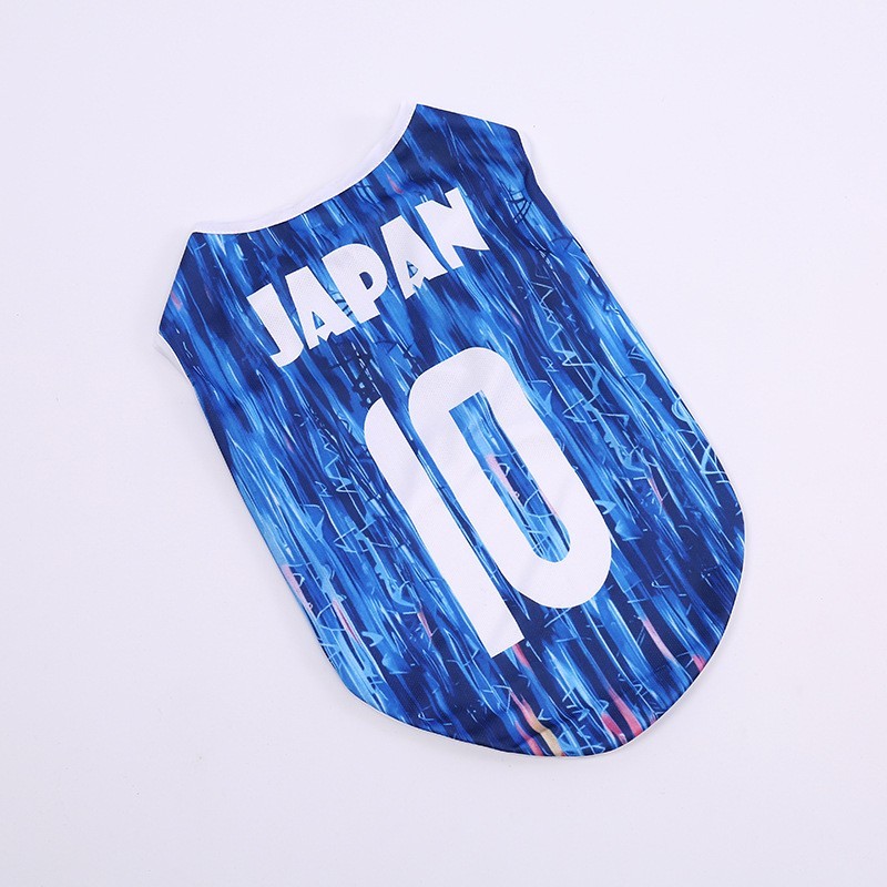 Soccer Team Inspired Pet Vest, Breathable Summer Dog Shirt for Small Breeds