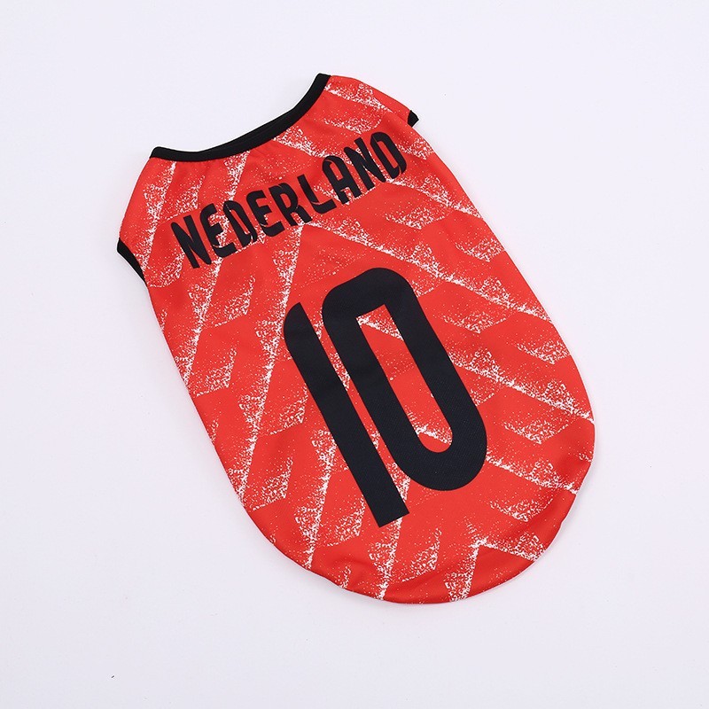 Soccer Team Inspired Pet Vest, Breathable Summer Dog Shirt for Small Breeds