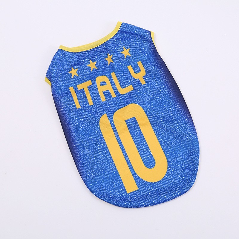 Soccer Team Inspired Pet Vest, Breathable Summer Dog Shirt for Small Breeds