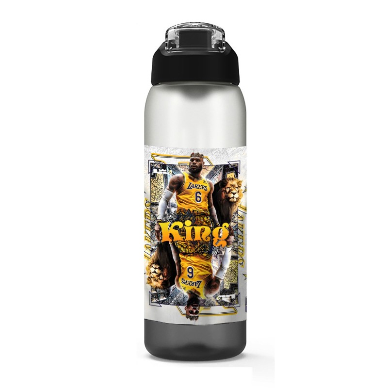Large Capacity 1000ml Plastic Cup with Straw | Soccer Fan Sports Water Bottle